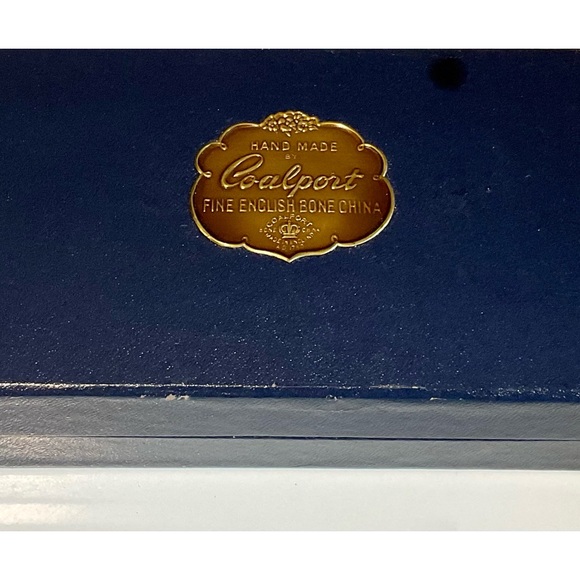 Vintage Hand Made Coalport Ming Rose Fine Bone China 3 Piece Vanity Set - Picture 2 of 7